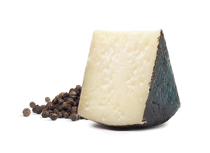 queso pecorino y pimienta negra